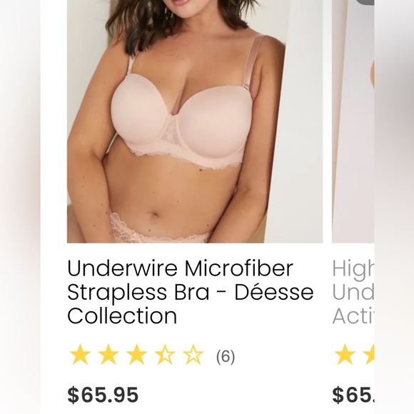 42DD Convertible BLACK Strapless Deesse NWoT - Picture 2 of 2